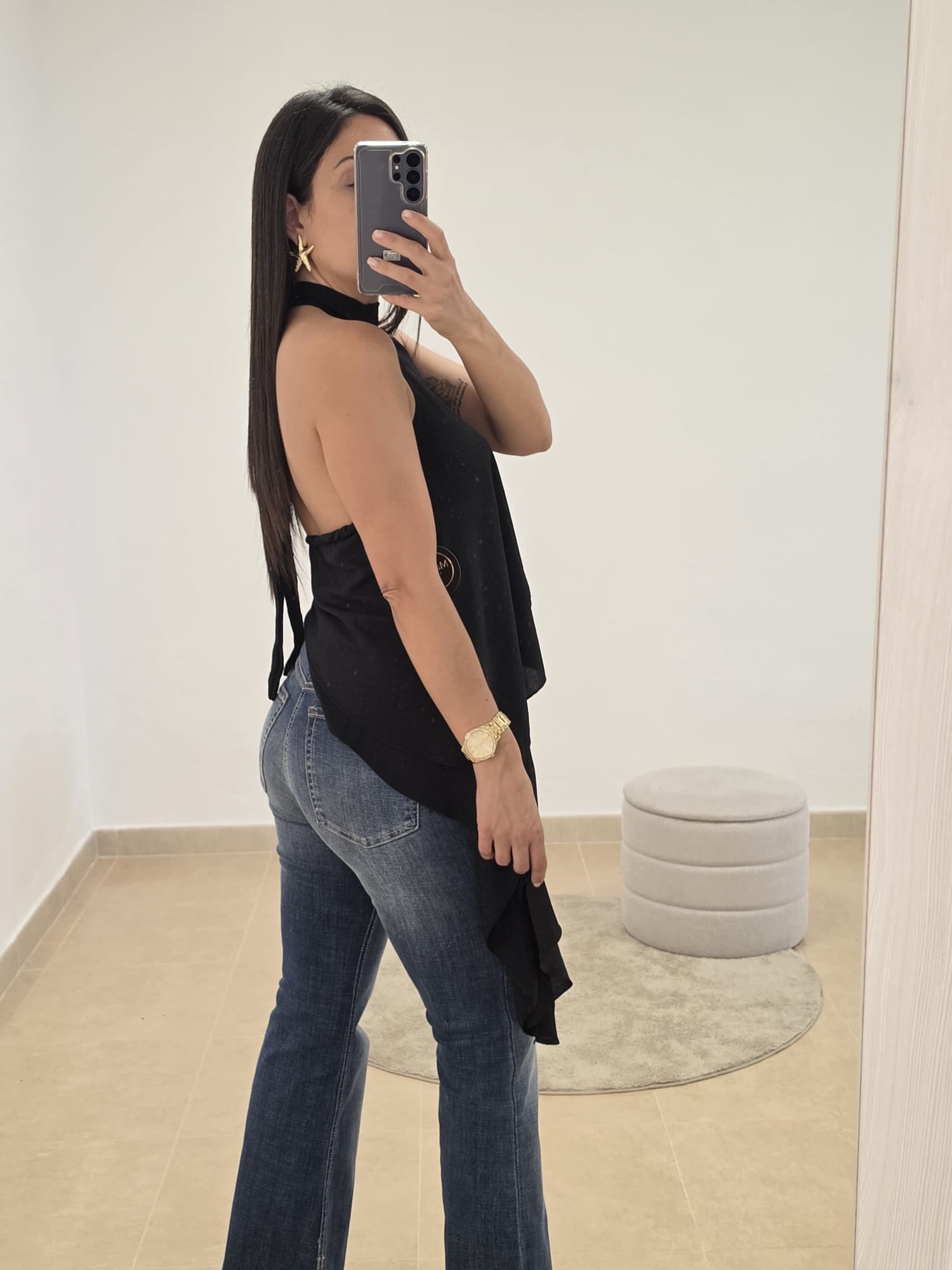 Blusa asimétrica