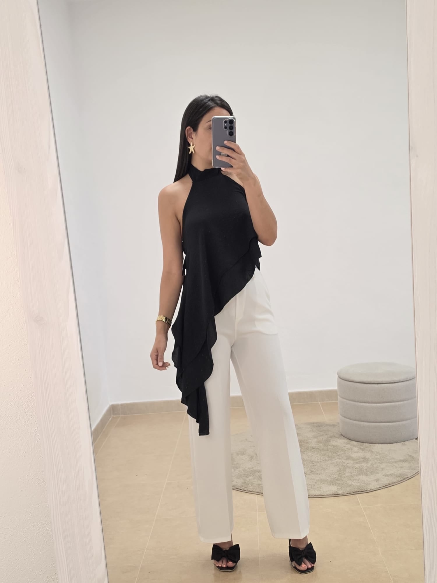 Blusa asimétrica