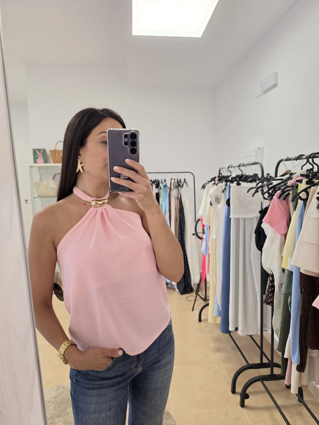 Blusa broche