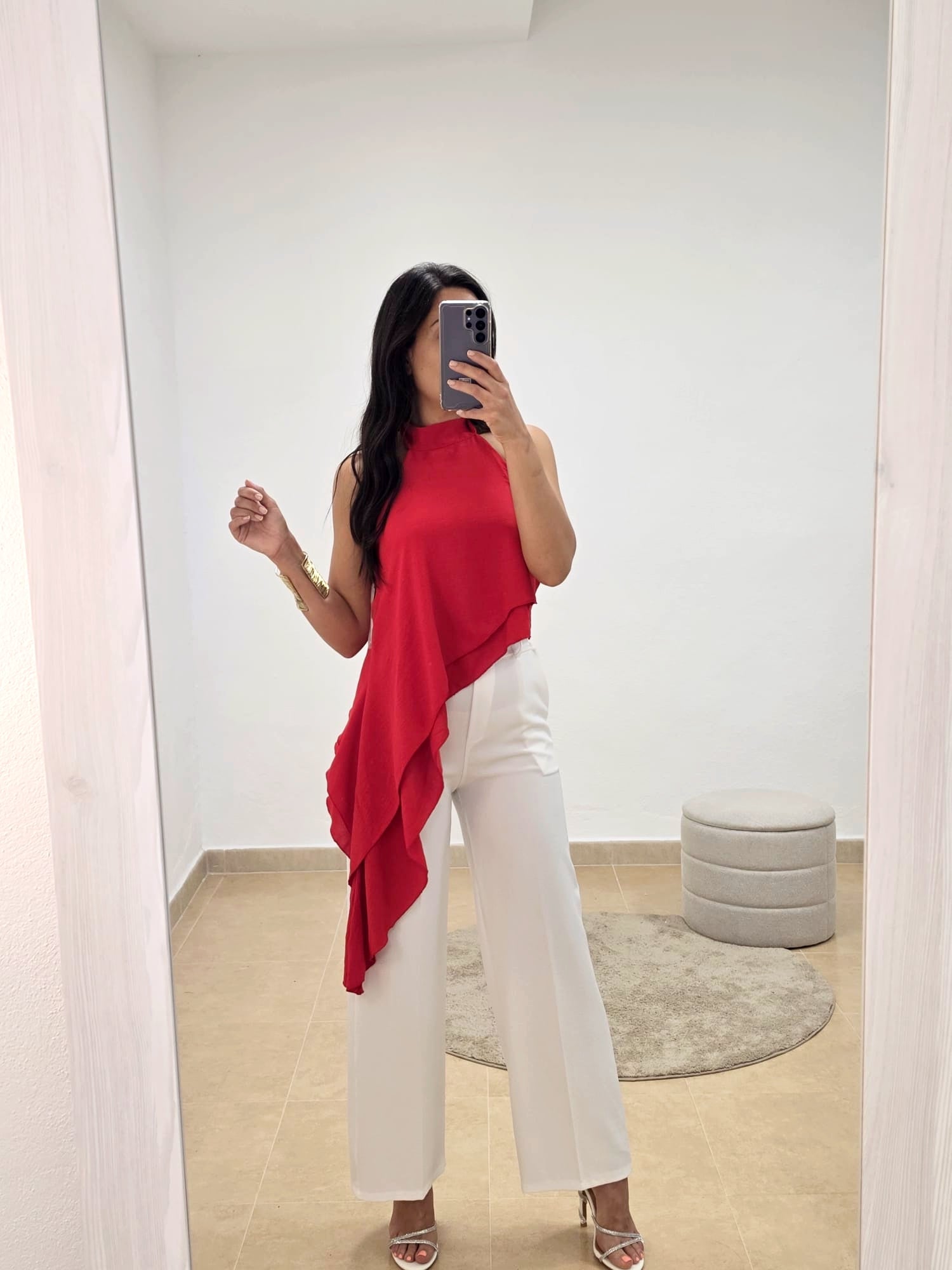 Blusa asimétrica