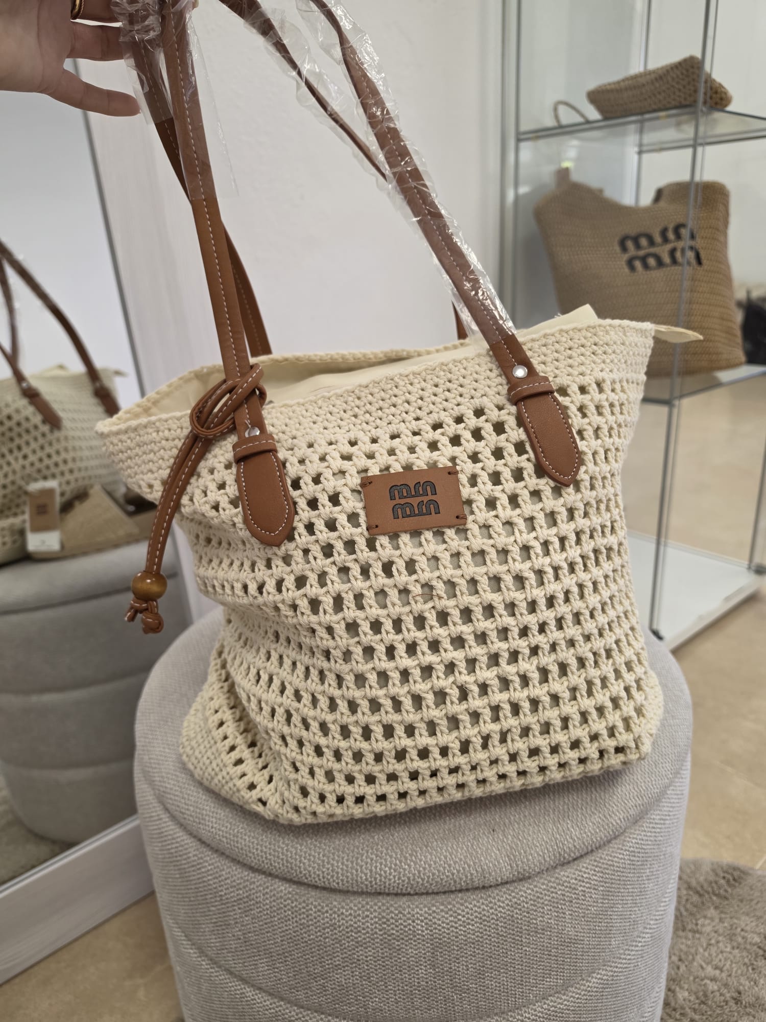 Bolso cesta detalle