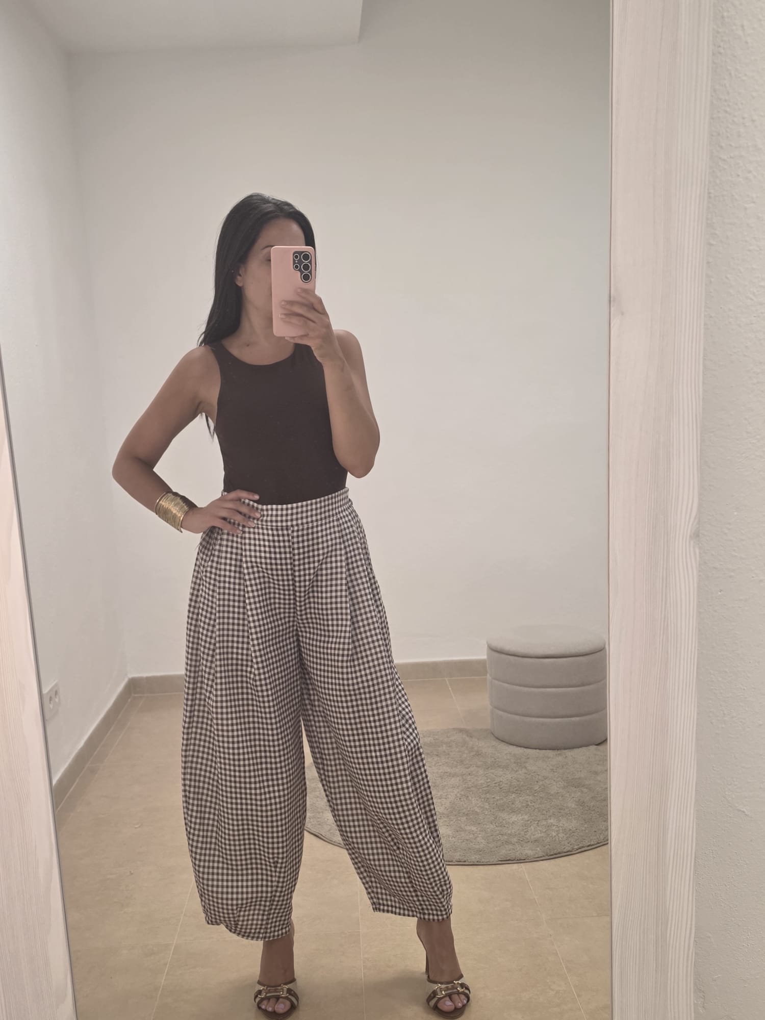 Pantalón Vichy Globo