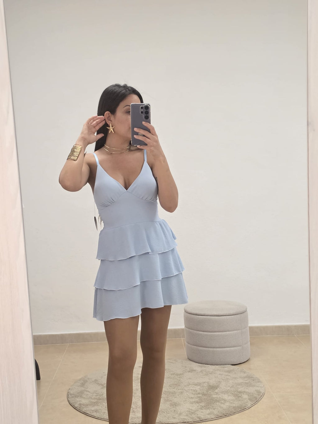 Vestido volantes