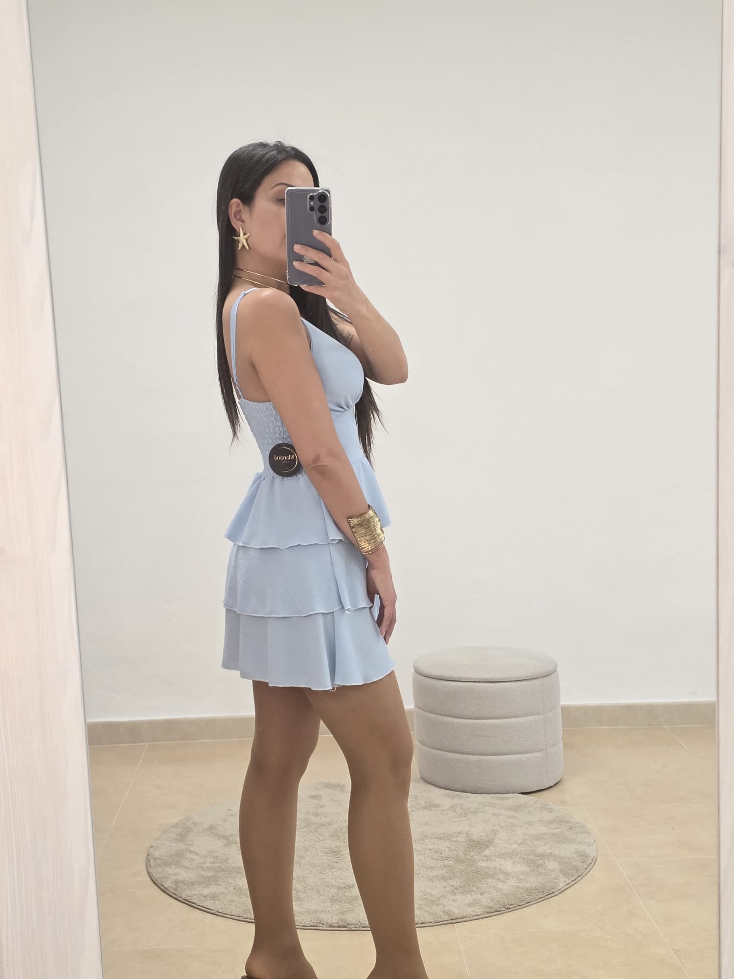 Vestido volantes