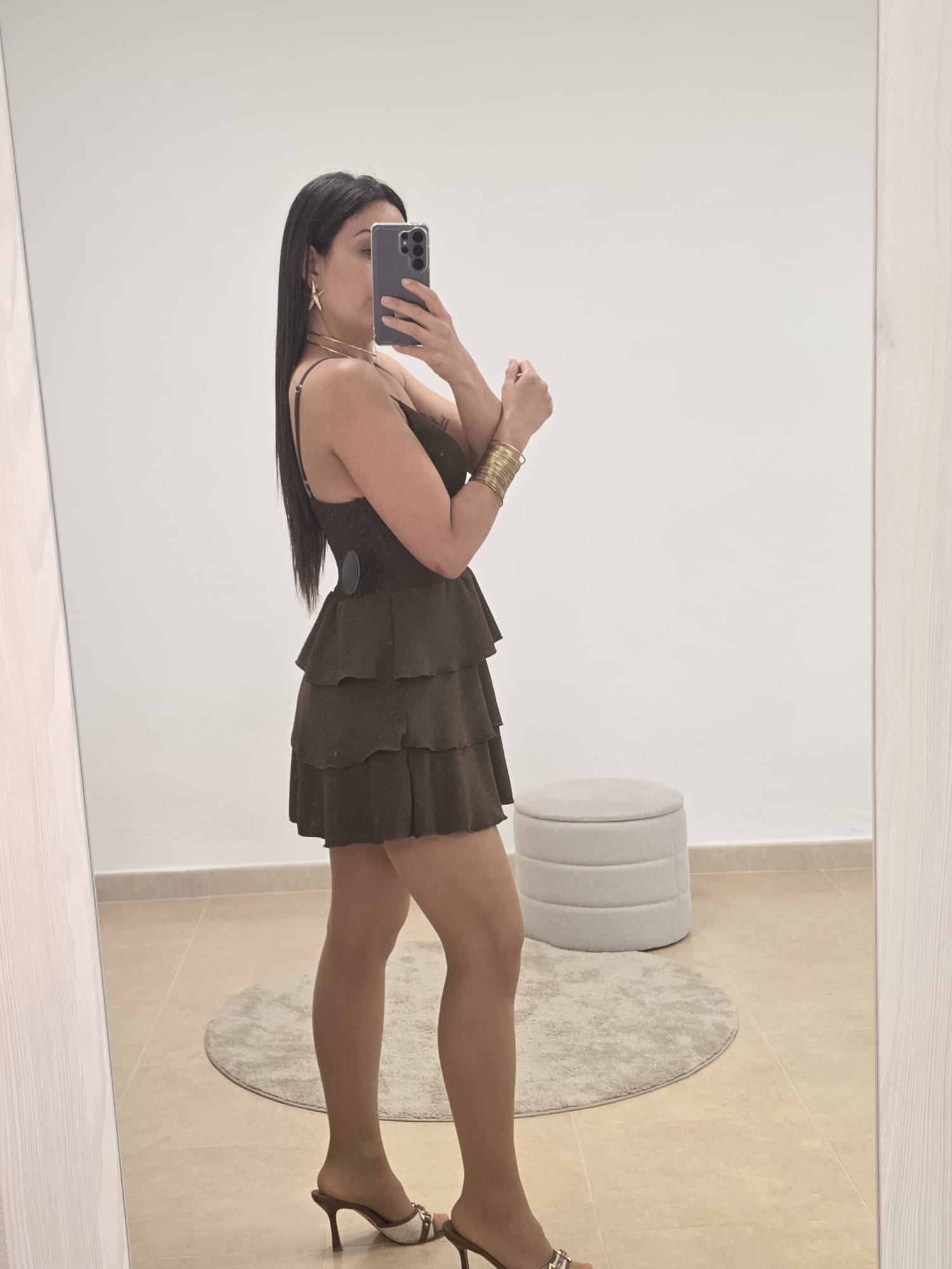 Vestido volantes