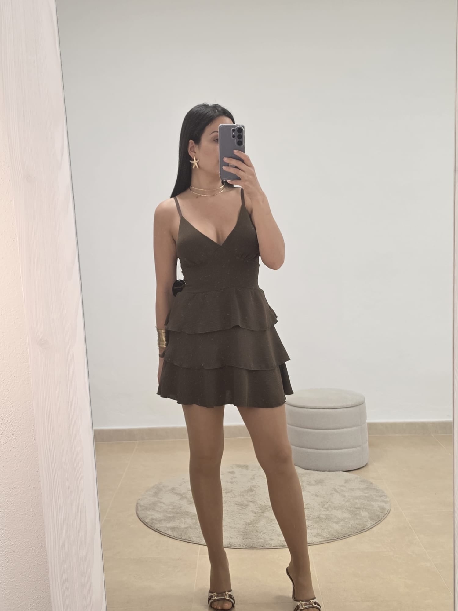Vestido volantes