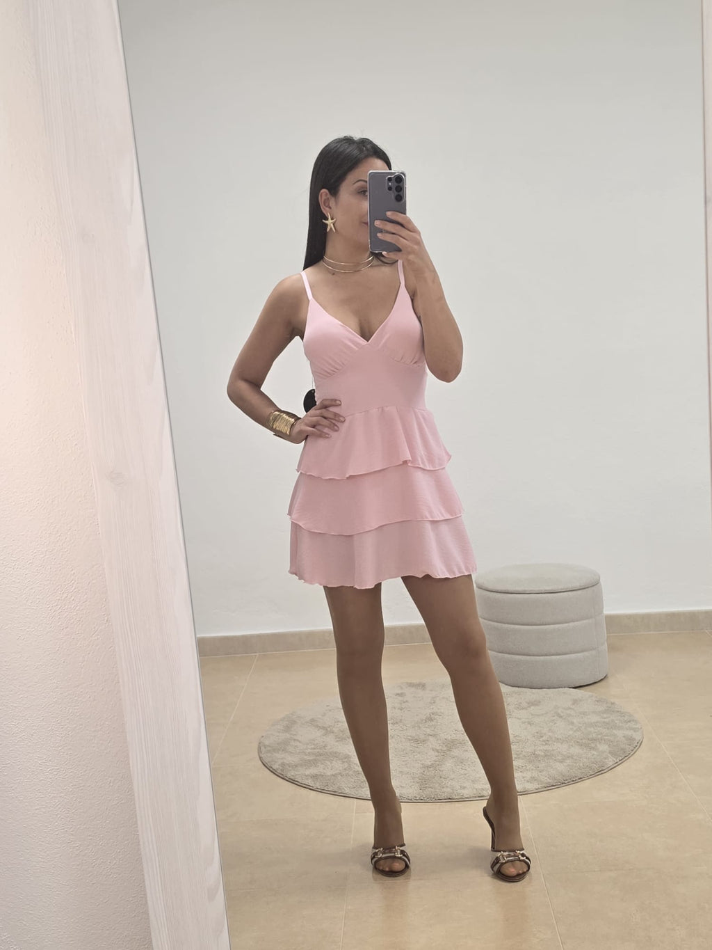 Vestido volantes